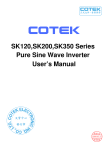 Cotek SK200 & SK350 Manual