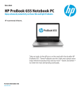 Data sheet HP ProBook 655 Notebook PC