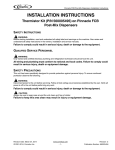 INSTALLATION INSTRUCTIONS Thermistor Kit (P/N