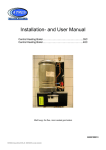 Coopra Installation and User Manual for 35C & 40C