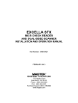 excella stx micr check reader and dual-sided scanner