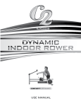 Concept 2 Rowing Machine User`s Manual