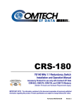 CRS-180 - Satellite Bandwidth by New Era Systems