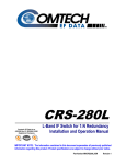 CRS-280L Manual - Comtech EF Data