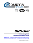 CRS-300 Manual - Comtech EF Data