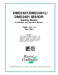 DMD2401/L VSAT/SCPC Satellite Modem
