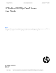 HP ProLiant DL380p Gen8 Server User Guide