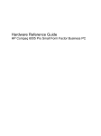 HP Compaq 6005 Hardware Reference Guide