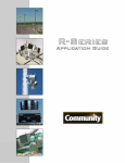 R-Series Application Guide - Community Professional Loudspeakers