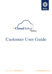 Cloud Select Voice User Guide