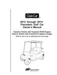 2012 through 2014 Precedent Golf Car Owner`s Manual