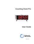 Counting Clock Pro.vp - Colorado Time Systems