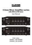 4 Zone Mixer Amplifier series
