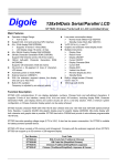 Digole 128x64Dots Serial/Parallel LCD