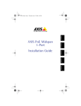AXIS PoE Midspan 1-Port Installation Guide