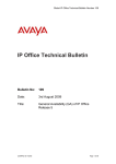 Tech Bulletin 109 - IP Extreme Technologies