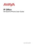 IP Office 2410/5410 Phone User Guide - Performance-Telecom-Inc