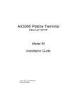 Installation Guide - AX3000 model 85