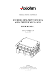 cm/rmdl mini-printer series 60 mm printer mechanism user