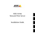 AXIS 5570e Network Print Server Installation Guide