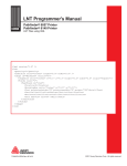 LNT Programmer`s Manual