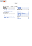 Connection, Setup, Service