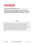 Application Notes for Configuring Avaya S8710 Media