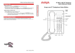 Avaya 1403 IP Telephone Quick Reference Guide