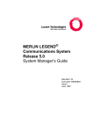 MERLIN LEGEND Communications System Release 5.0 System