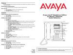 Avaya one-X Deskphone Edition for 9630/9630G IP Telephone
