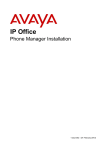 Phone Manager Installation