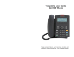 Telephone User Guide 1220 IP Phone