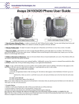 Avaya 2410/2420 Phone User Guide