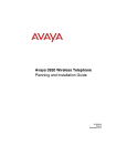 Avaya 3920 Wireless Telephone Planning and