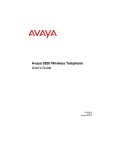 Avaya 3920 Wireless Telephone User`s Guide
