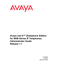 Avaya one-X™ Deskphone Edition for 9600 Series IP
