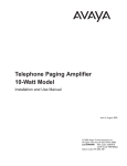 Telephone Paging Amplifier