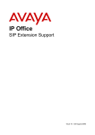 Avaya IP Office SIP Extension
