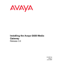 Installing the Avaya G650 Media Gateway