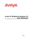 Avaya IP Softphone Release 6.0 User Reference