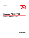 Brocade VDX 8770-8 Hardware Reference Manual, August 2013