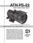 ATN PS-22 operator`s manual