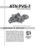 ATN PVS-7 operator`s manual