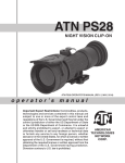ATN PS-40/PS-40 MGC operator`s manual