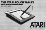 Atari Touch Tablet Owner`s Guide