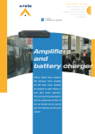 Amplifiers and battery charger