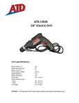 ATD-10538 3/8” Electric Drill