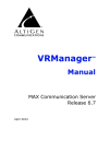 VR Manager Manual