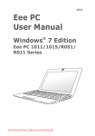 ASUS Eee PC 1015PN User Guide Manual