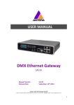 AC4 DMX Ethernet Gateway